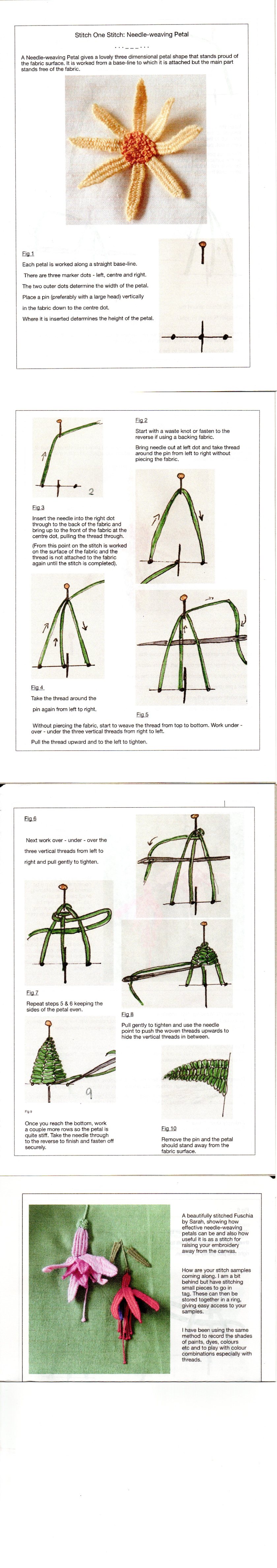 SOS Needle weaving petal